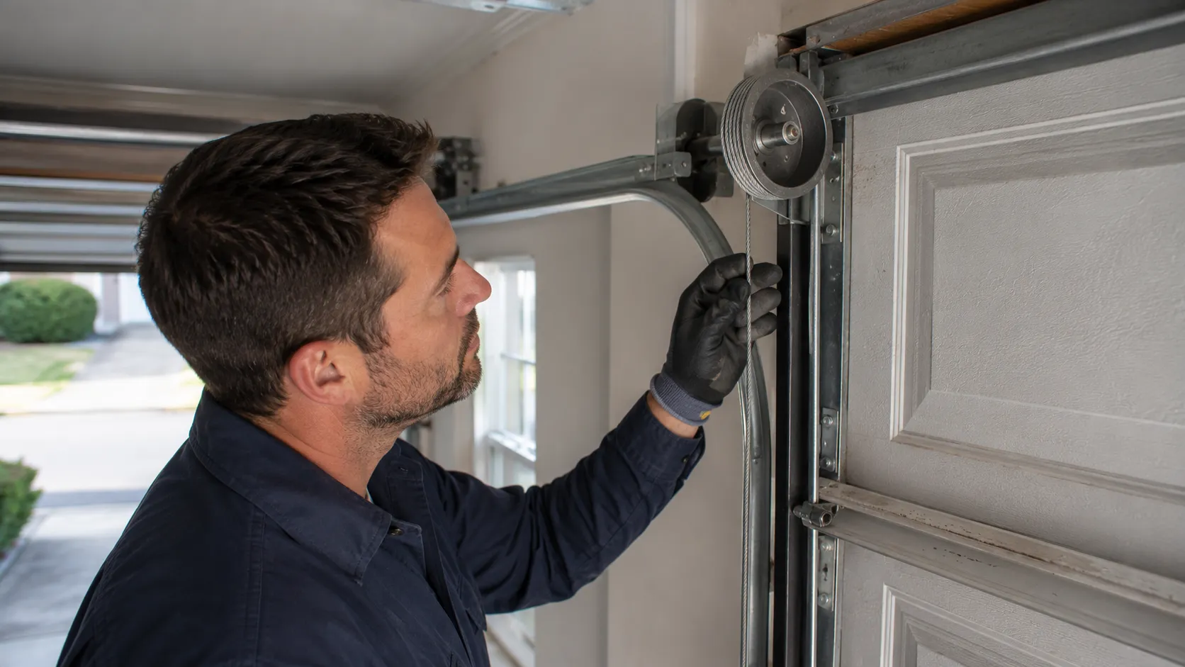 Garage door detail illustrating is your renton garage door worth fixing, or done