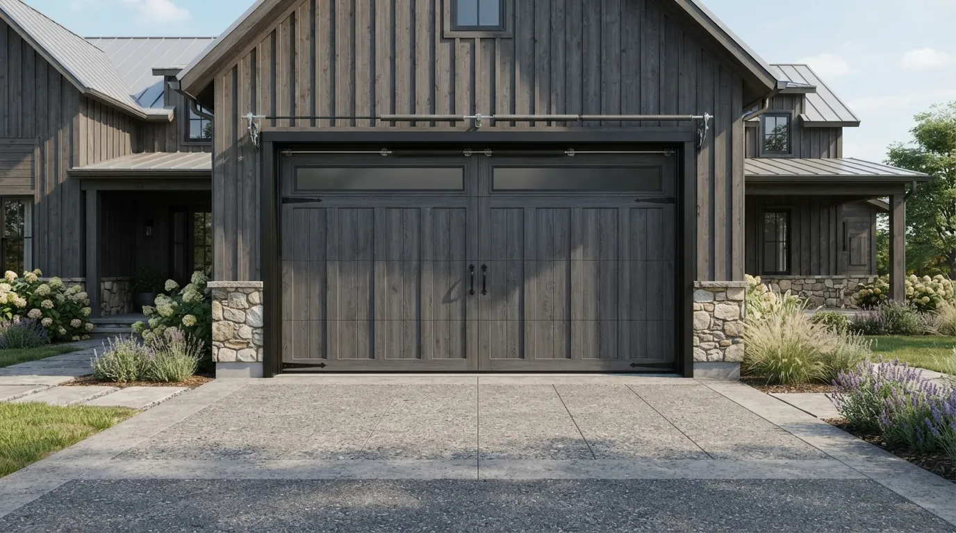 New garage door installed on a Renton Washington home