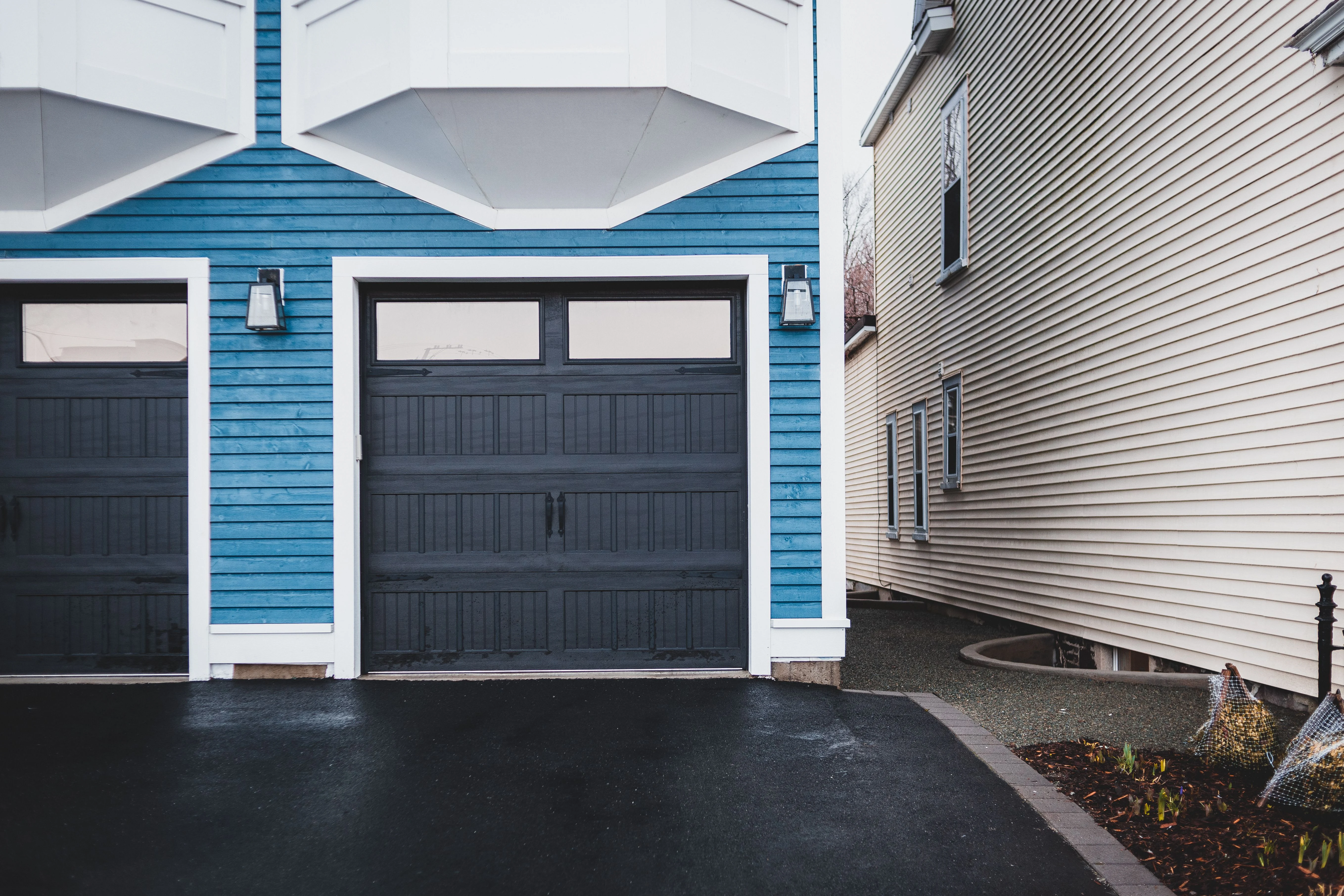 Residential garage door in Milton