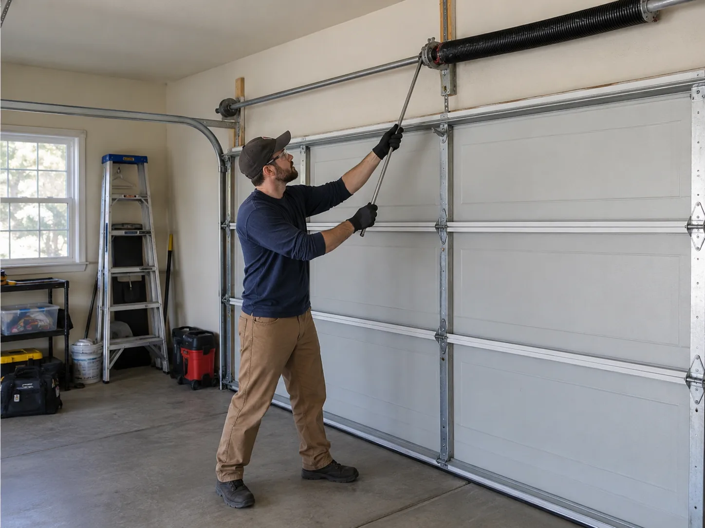 Spring Repair for Fairwood's Early-1980s Garage Doors in Renton
