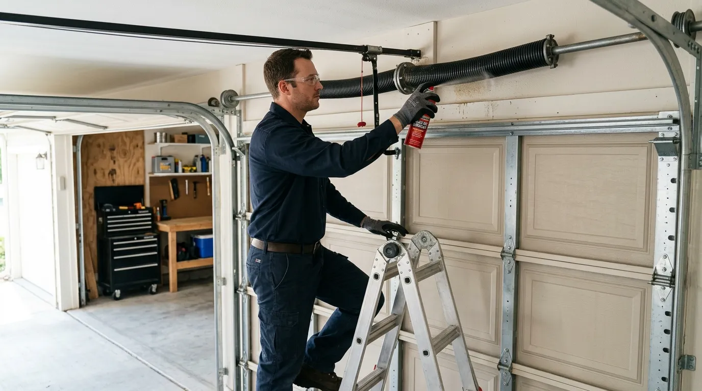 Spring Repair for SeaTac's 1970s Garage Doors in Renton